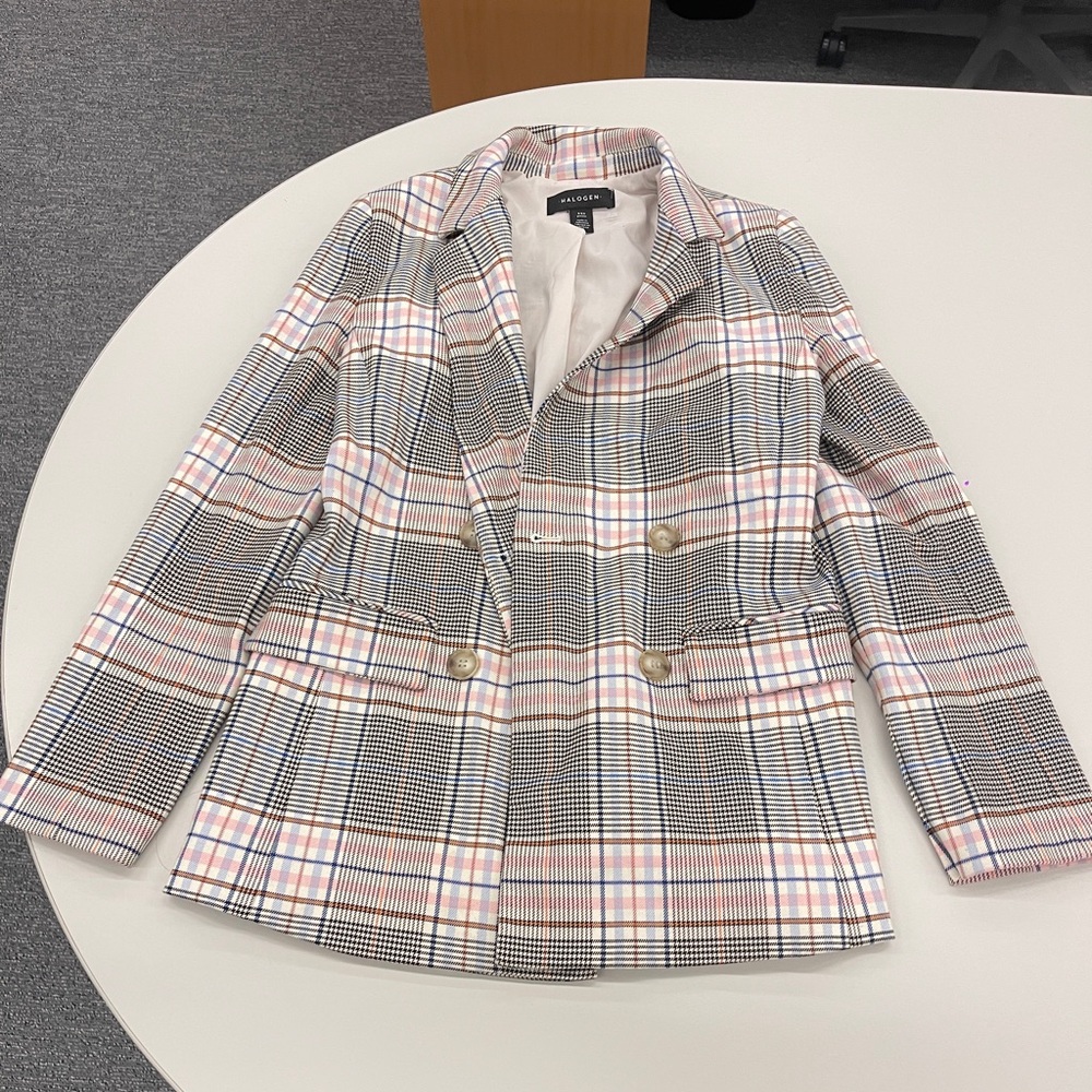 Pink blazer from Halogen